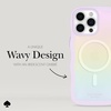 image:imagekate spade new york iPhone 15 Pro Max Case Compatible with MagSafe Phone Cover  Chunky Glitter IridescentWavy Iridescent