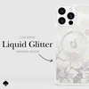 image:imagekate spade new york iPhone 16 Pro Max Case  Compatible with MagSafe  Designer Phone Case  Liquid Glitter Hollyhock