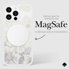 image:imagekate spade new york iPhone 16 Pro Max Case  Compatible with MagSafe  Designer Phone Case  Liquid Glitter Hollyhock