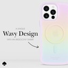 image:imagekate spade new york iPhone 16 Pro Max Case  Liquid Glitter Iridescent  Compatible with MagSafe  Lightweight Designer Case for iPhone 16 Pro Max with Liquid Glitter Iridescent DesignWavy Opal Iridescent