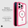 image:imagekate spade new york iPhone 16 Pro Max Case  Liquid Glitter Iridescent  Compatible with MagSafe  Lightweight Designer Case for iPhone 16 Pro Max with Liquid Glitter Iridescent DesignPom Pom Pink