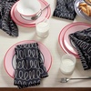 image:imagekate spade new york in The Loop Cloth Napkins 4Pack Set 100 Cotton Machine Washable BlackBeige 20x20BlackBeige