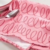 image:imagekate spade new york in The Loop Cloth Napkins 4Pack Set 100 Cotton Machine Washable BlackBeige 20x20Rose PinkRed