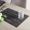 image:imagekate spade new york in The Loop Placemats 4Pack Set Reversible 100 Cotton Machine Washable BlackBeige 13x19BlackBeige
