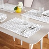 image:imagekate spade new york in The Loop Placemats 4Pack Set Reversible 100 Cotton Machine Washable BlackBeige 13x19CreamNavy Blue