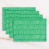 image:imagekate spade new york in The Loop Placemats 4Pack Set Reversible 100 Cotton Machine Washable BlackBeige 13x19GreenCream