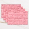 image:imagekate spade new york in The Loop Placemats 4Pack Set Reversible 100 Cotton Machine Washable BlackBeige 13x19Rose PinkRed