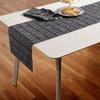 image:imagekate spade new york in The Loop amp Joy Dot Reversible Table Runner 100 Cotton Machine Washable CreamNavy Blue 15x72BlackBeige
