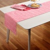 image:imagekate spade new york in The Loop amp Joy Dot Reversible Table Runner 100 Cotton Machine Washable CreamNavy Blue 15x72Rose PinkRed
