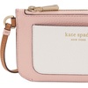 image:imagekate spade new york womens Ava Pebbled Leather Coin Card Case WristletColorblocked Rose Smoke Multi