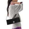 image:imagekate spade new york womens Deco Fine Grain Leather Soft Mini ShoulderGlazed Black