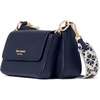image:imagekate spade new york womens Double Up Colorblocked Pebbled Leather CrossbodyParisian Navy