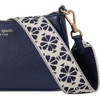 image:imagekate spade new york womens Double Up Colorblocked Pebbled Leather CrossbodyParisian Navy
