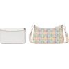 image:imagekate spade new york womens Double Up Colorblocked Pebbled Leather CrossbodyTweed Multi