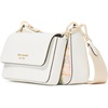 image:imagekate spade new york womens Double Up Colorblocked Pebbled Leather CrossbodyTweed Multi