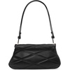 image:imagekate spade new york womens Grace Fine Grain Leather Convertible Shoulder BagQuilted Black