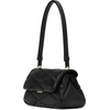 image:imagekate spade new york womens Grace Fine Grain Leather Convertible Shoulder BagQuilted Black