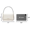 image:imagekate spade new york womens Hudson Pebbled Leather Flap Shoulder BagParchment Multi