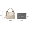 image:imagekate spade new york womens Knott Pebbled Leather Medium Crossbody ToteMilk Glass