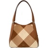 image:imagekate spade new york womens Leila Patchwork Suede Medium Triple Compartment ShoulderWarm Gingerbread Multi
