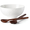 image:imageKate Spade New York Blossom Lane Salad Bowl amp Servers 375 LB WhiteSalad Bowl with Servers