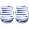 image:imageKate Spade New York Charlotte Street 2Piece Dof Glass Set 185 LB BlueStemless Wine Glasses