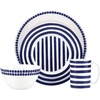 image:imageKate Spade New York Charlotte Street North CreamSoupBowls 081 LB Blue4Piece Place Setting
