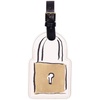 image:imageKate Spade New York Cute Luggage Tag for Women Durable Vegan Leather Suitcase Tag Unique Luggage Identifier Lets Wander