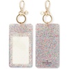 image:imageKate Spade New York Id Badge Clip Key Chain Sparkle Silicone Keychain Accessory and Suitcase Identifier Multi Glitter