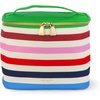 image:imageKate Spade New York Insulated Lunch Tote Small Lunch Cooler Cute Lunch Bag for Women Striped Thermal Bag with Double Zipper Close and Carrying Handle Adventure Stripe