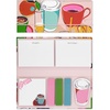 image:imageKate Spade New York Padfolio with 7 Sticky Note Pads Studying Essentials Set Includes Cute Sticky Notes with 75 Sheets Per Notepad Rise and ShineRise and Shine