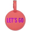 image:imageKate Spade New York Round Vegan Leather Luggage Tag for Women Durable Suitcase ID Tag Lets Go