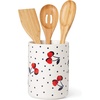 image:imageKate Spade New York Vintage Cherry Dot 4Piece Utensil Crock Set 390 WhiteUtensil Crock Set