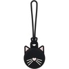 image:imagekate spade new york AirTag Holder with Gold Ring Clip  Protective Case for Apple AirTag  Hollyhock CreamBlack Cat