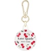 image:imagekate spade new york AirTag Holder with Gold Ring Clip  Protective Case for Apple AirTag  Hollyhock CreamCherry Dot