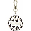 image:imagekate spade new york AirTag Holder with Gold Ring Clip  Protective Case for Apple AirTag  Hollyhock CreamCity Leopard