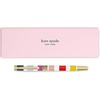 image:imagekate spade new york Black Ink Ballpoint Pen with Reusable Gift Box Professional Office Pen for Women Accepts Standard Refills Modern LeopardCandy Stripe
