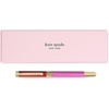 image:imagekate spade new york Black Ink Ballpoint Pen with Reusable Gift Box Professional Office Pen for Women Accepts Standard Refills Modern LeopardRedPink Colorblock