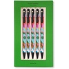 image:imagekate spade new york Black Ink Pen Set of 5 Cute Leopard Click Pens Plastic Retractable Pens for Writing and Journaling Forest FelineSafari Floral
