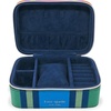 image:imagekate spade new york Black Travel Jewelry Case Small Jewelry Box to Organize Rings Necklaces Earrings Grand Plaid Duo