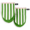 image:imagekate spade new york Botanical Stripe Mini Oven Mitt 2Pack Set 55 x 8 GreenPinkGreenPink