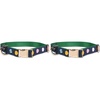 image:imagekate spade new york Cute Dog Collar with Gold Metal Details amp Plastic Buckle 15 to 22 Adjustable Dog Collar for Female or Male Dogs MediumLarge Watercolor DotMediumLarge Pack of 2