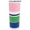 image:imagekate spade new york Cute Floral Stainless Steel Mug 24 Ounce Travel Tumbler Double Wall Insulated Cup with Lid Ocean Stripe