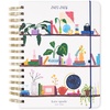 image:imagekate spade new york Daily Planner 20252026 Large Agenda August 2025December 2026 Hardcover Weekly and Monthly Spiral Planner with Stickers Charmed LibraryCharmed Library