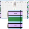 image:imagekate spade new york Daily Planner 2026 Large Agenda JanuaryDecember 2026 Hardcover Weekly and Monthly Spiral Planner with Stickers Downtown Stripe