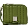 image:imagekate spade new york Deco Quilted Leather Coin Card case WristletQuilted Jungle Vine