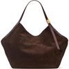 image:imagekate spade new york Deco Suede Extra Large Tulip ToteHot Fudge