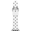 image:imagekate spade new york Designer Interchangeable Leather or Nylon Band Compatible with Your 384041mm andor 42444549mm Apple Watch Series 987654321SE andor Ultra Series 12White