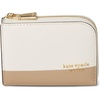 image:imagekate spade new york Devin Colorblocked Saffiano Leather Zip Card Case Timeless Taupe Multi