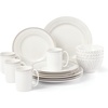 image:imagekate spade new york Dinnerware Porcelain Plates Charlotte Street Grey Collection Accent Plate Taupe16Piece Place Setting